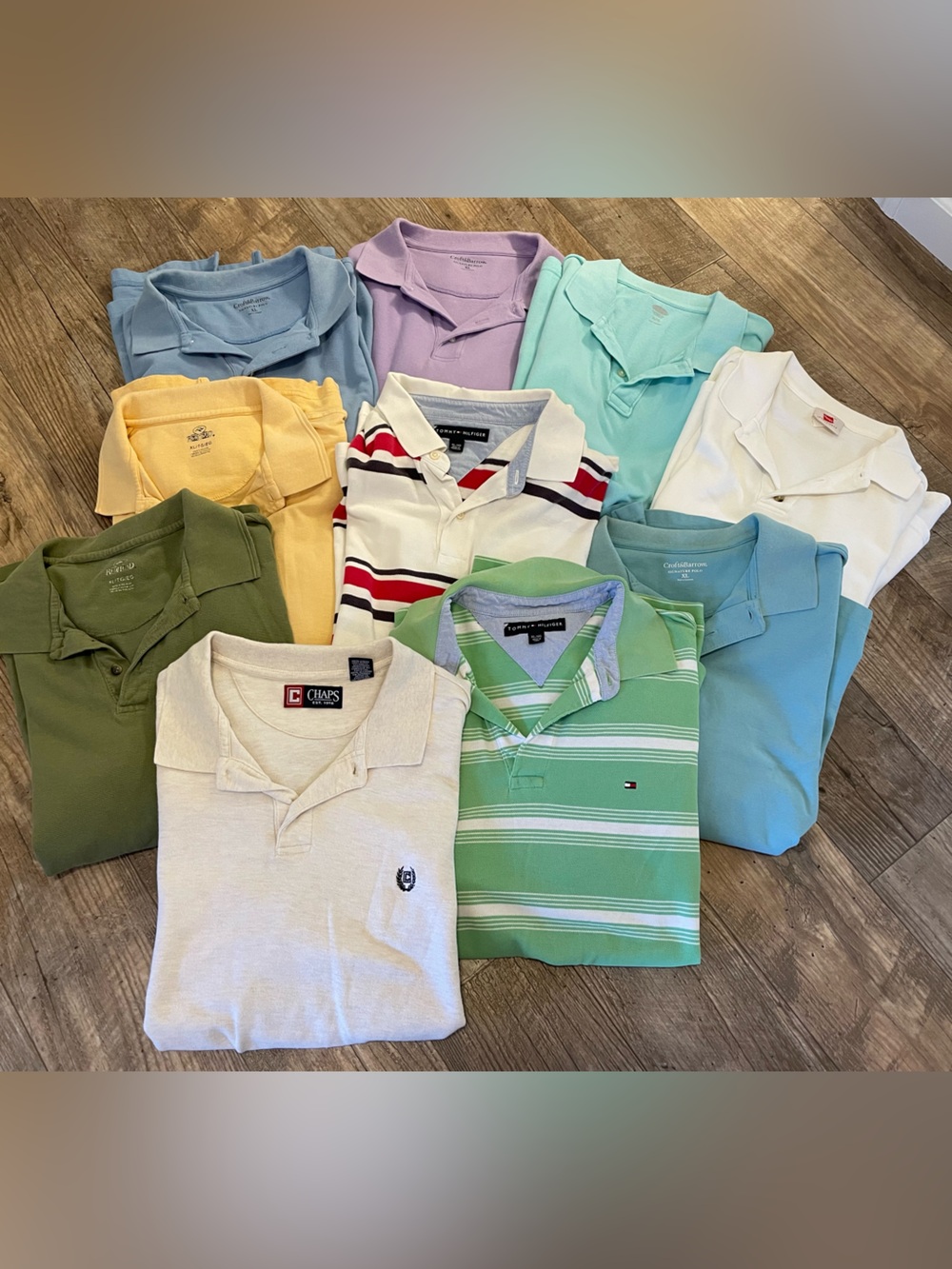 Assorted Polo Shirt Bundle - Pastel Greens, Blues, Cream, Yellow, Lavender
